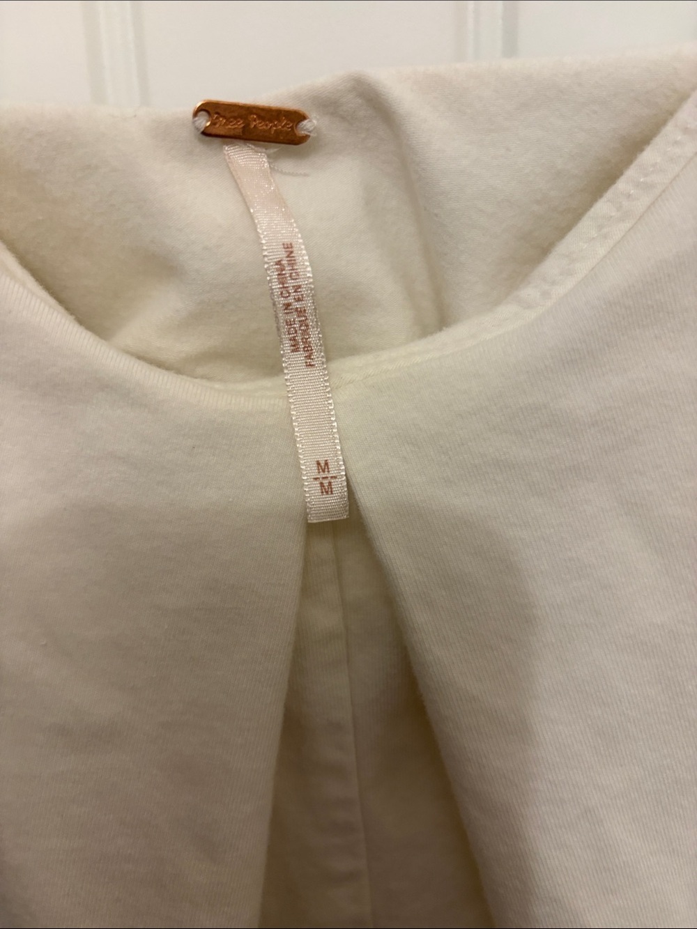 Free People White Layered Ruffle Scoop Neck Top - Picture 2 of 4
